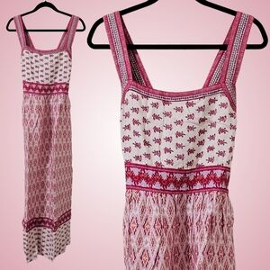 Faherty Gracie Maxi Dress Women Clara Ikat Large, XL Boho NWT